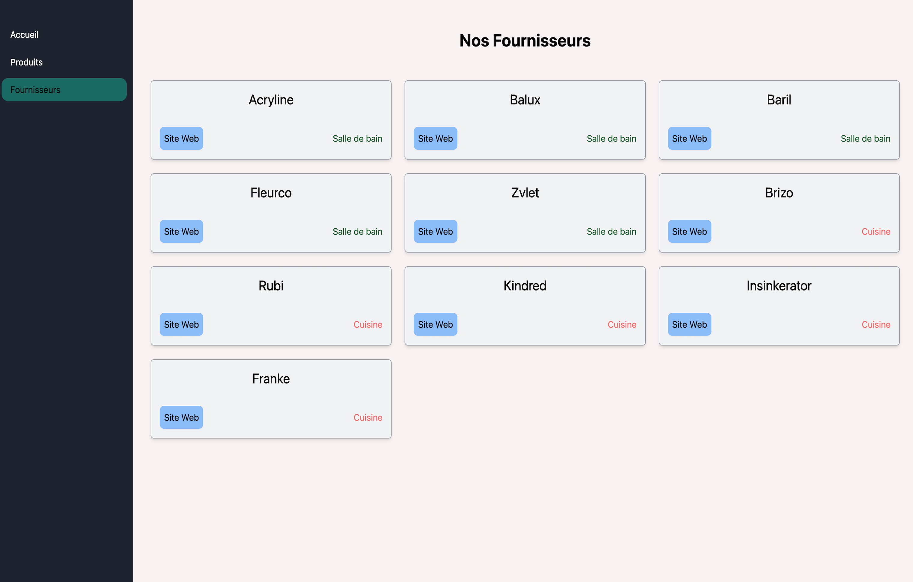 Renova page fournisseurs